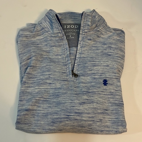 IZOD Advantage Performance 1/4 Zip Knit Pullover Top - Picture 10 of 10